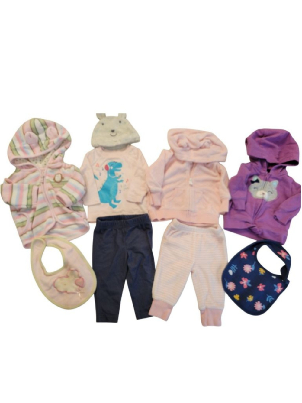 Carter's Baby Girl 3 Months Winter Clothes Bundle 8pc